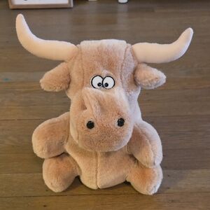 Arts Toy- Bull & Bear Reversible Plush Hand Puppet. Vintage